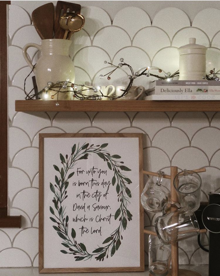Luke 2:11 For unto you... - Christmas print