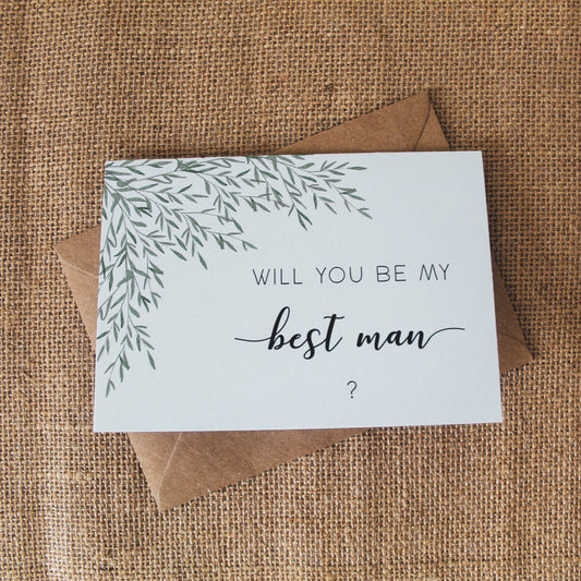 Will you be my best man card