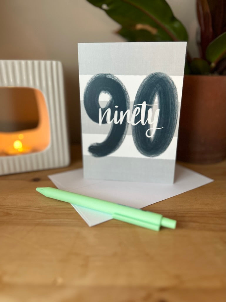 Striped Age Specific Birthday card