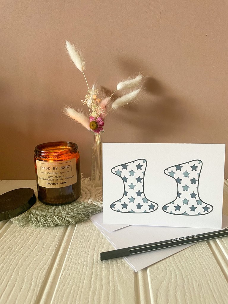 DISCONTINUED - Blue Star Age Specific Birthday card