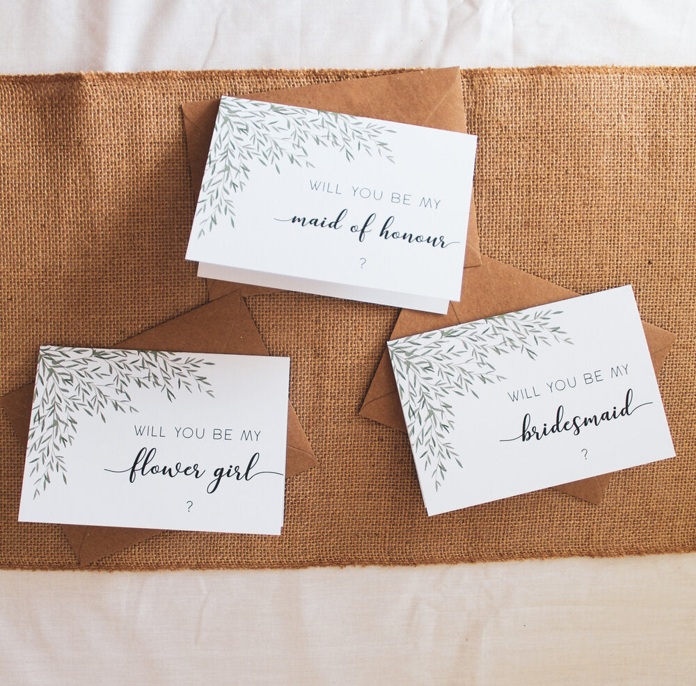 Will you be my maid of honour card