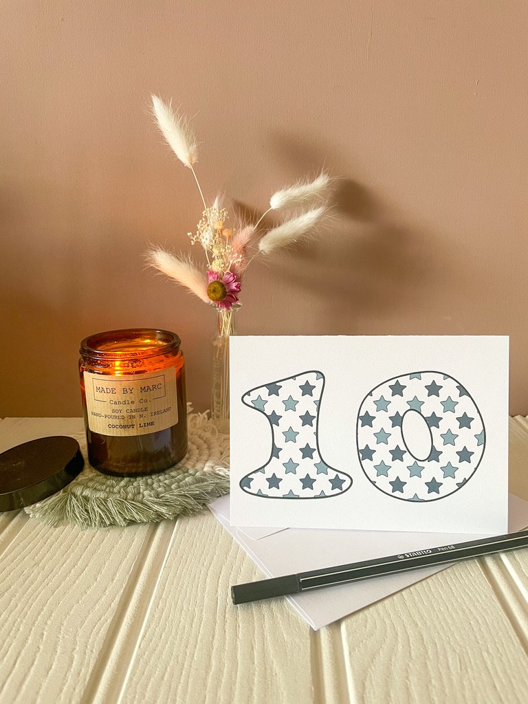 DISCONTINUED - Blue Star Age Specific Birthday card