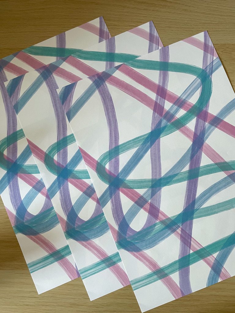 Wavy Lines Wrapping Paper