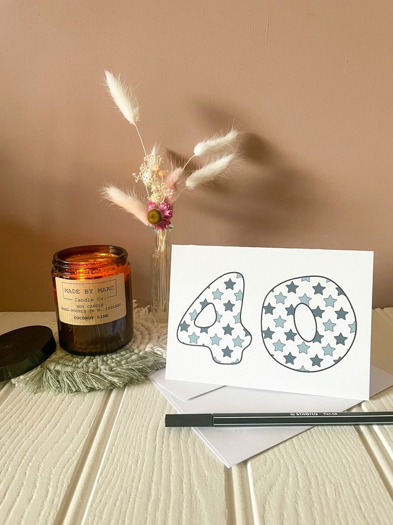 DISCONTINUED - Blue Star Age Specific Birthday card