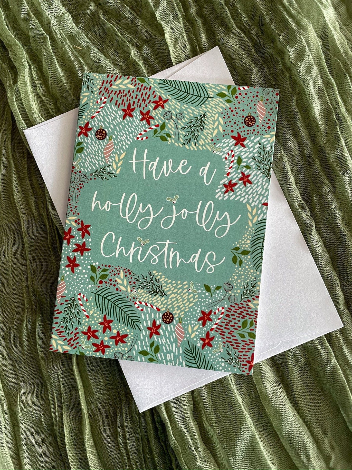 HAVE A HOLLY JOLLY CHRISTMAS CARD GREETING CARD