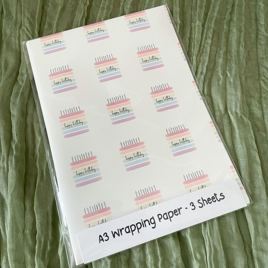 Rainbow Cake Wrapping Paper