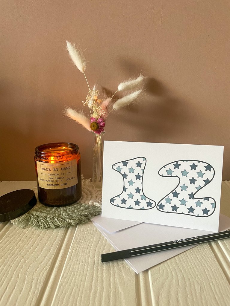 DISCONTINUED - Blue Star Age Specific Birthday card