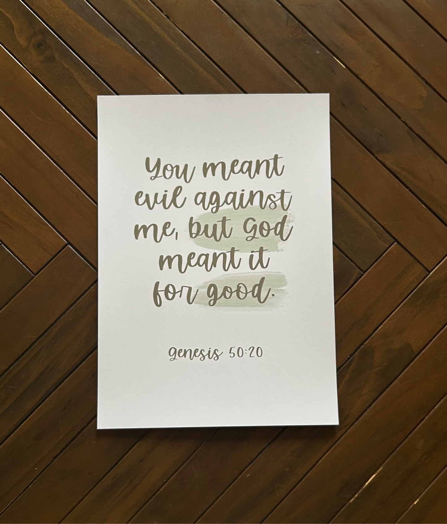 Genesis 50v20 - Bible verse print