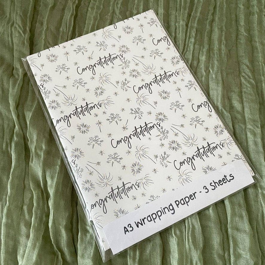 Congratulations Wrapping Paper