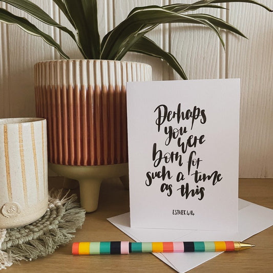 Bible verse card - Esther 4 v 14