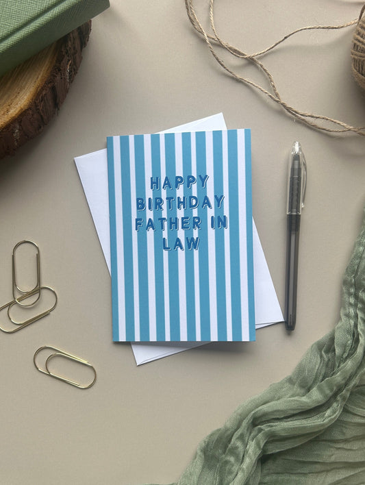 Happy Birthday Father in law - Birthday card