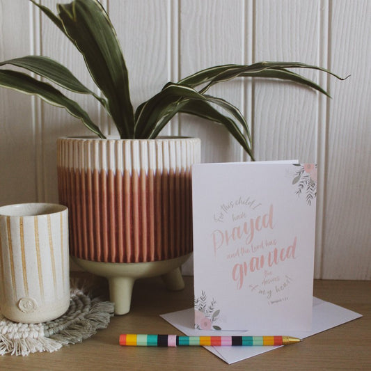 Bible verse card - 1 Samuel 1:27