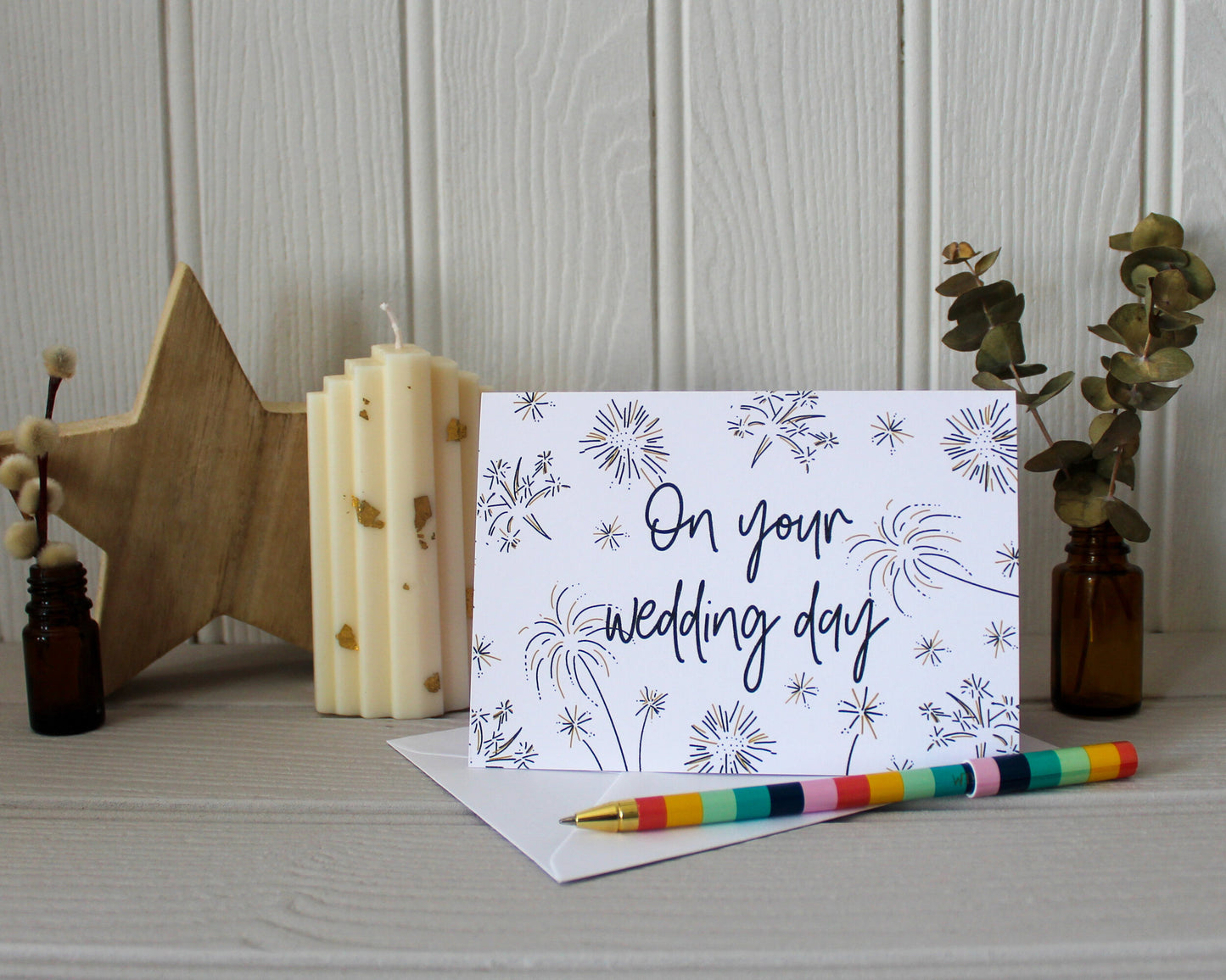 On your wedding day card