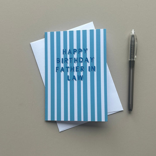 Happy Birthday Father in law - Birthday card