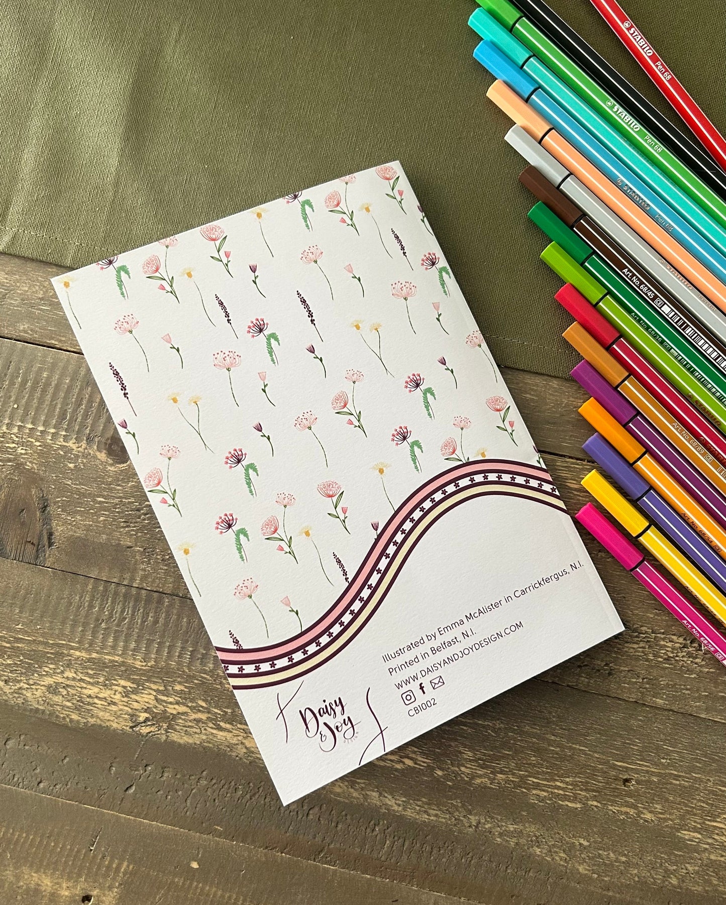 The Little Fruits and Florals Colouring Book by Daisy & Joy