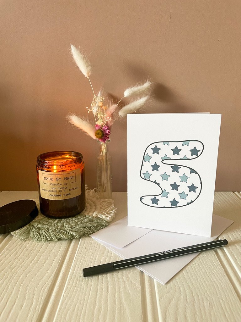 DISCONTINUED - Blue Star Age Specific Birthday card