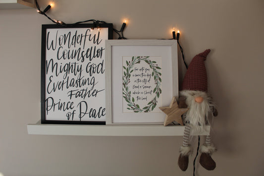 Wonderful Counsellor - Christmas print