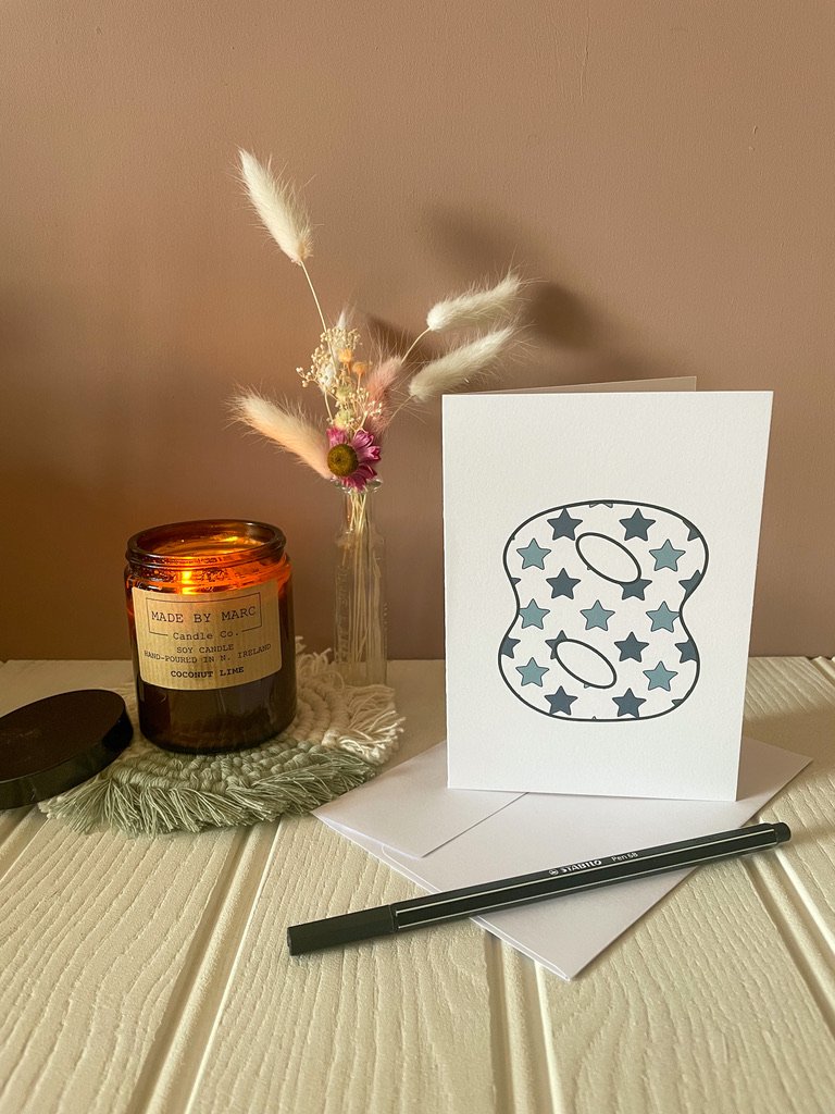 DISCONTINUED - Blue Star Age Specific Birthday card