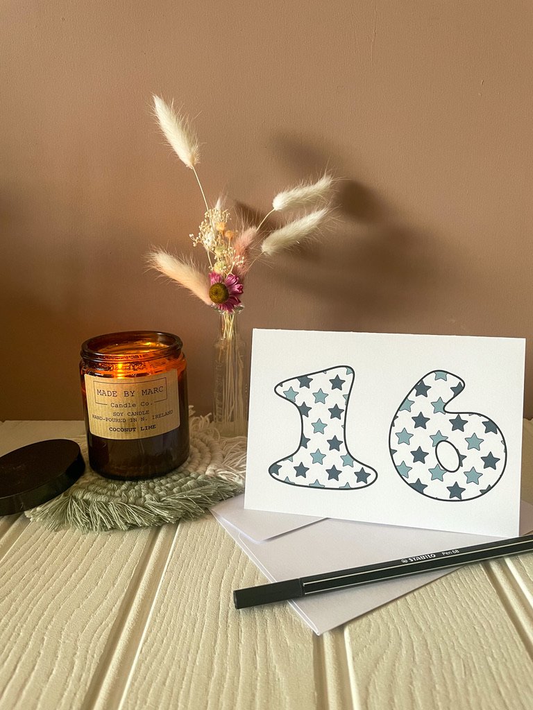 DISCONTINUED - Blue Star Age Specific Birthday card