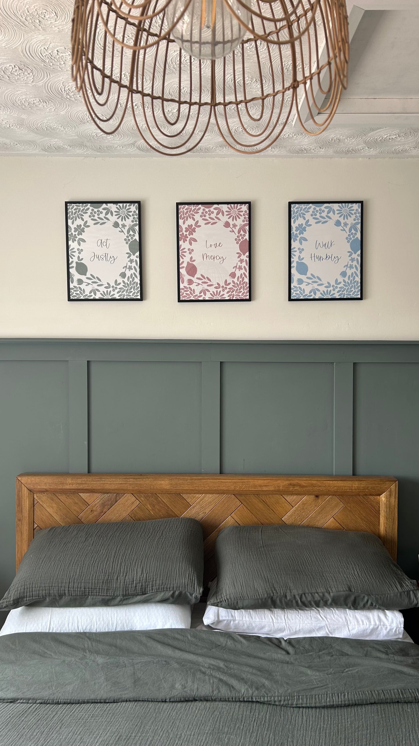 Micah 6:8 - Set of 3 Bible verse prints