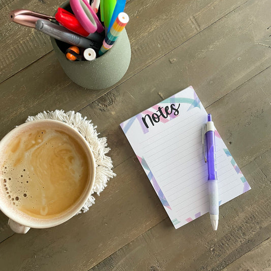 Wavy Lines A6 Notepad