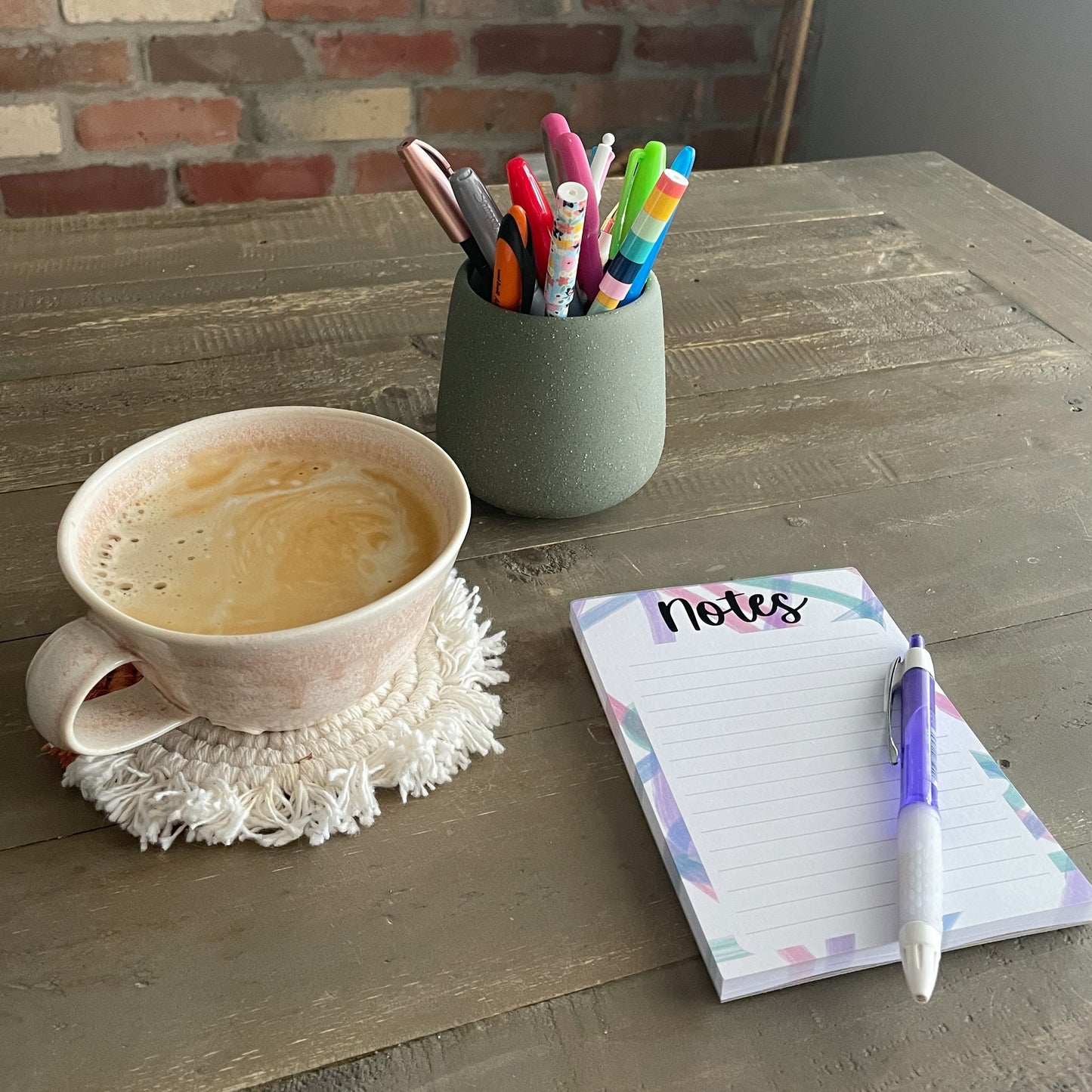 Wavy Lines A6 Notepad