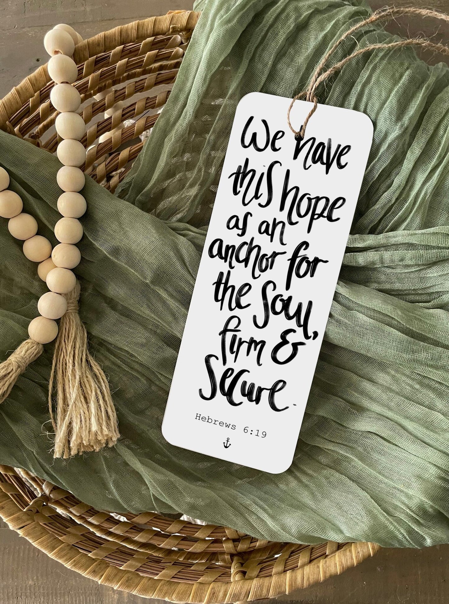 Hebrews 6v19 bible verse bookmark