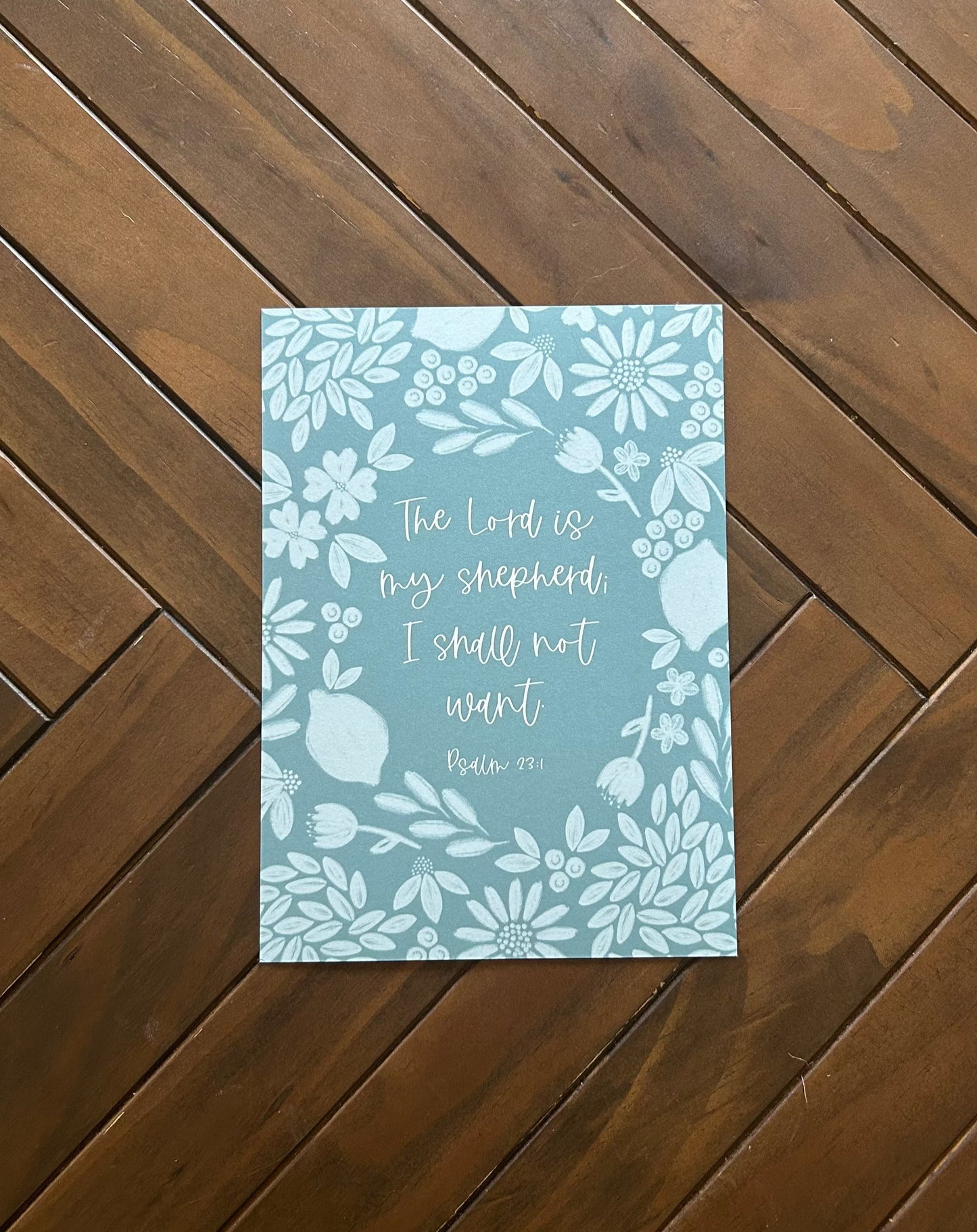 Psalm 23:1 - Bible verse print