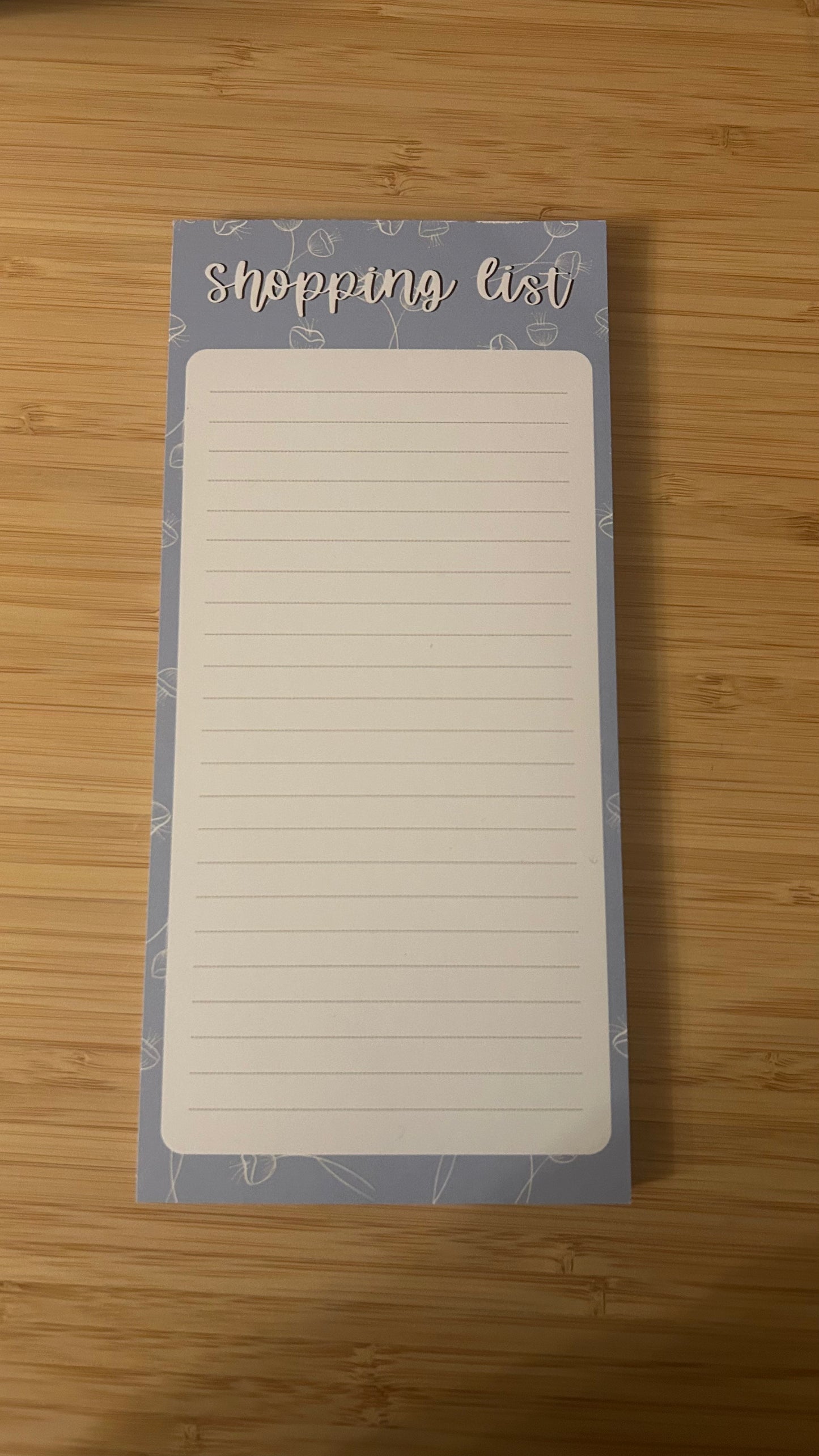 IMPERFECT - Shopping List Notepad
