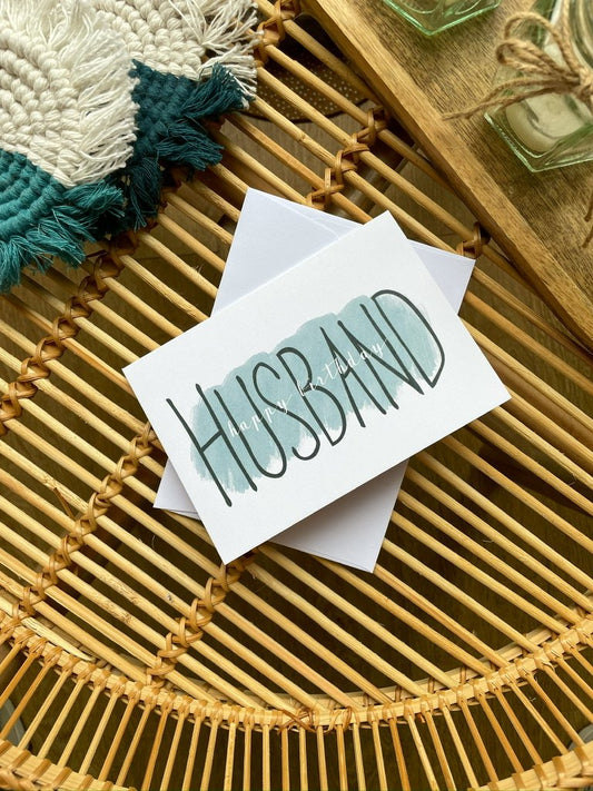 Happy birthday husband - birthday card