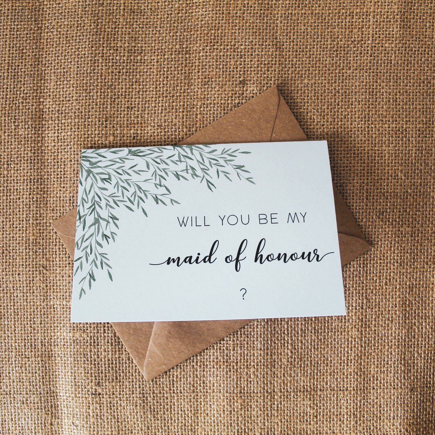 Will you be my maid of honour card