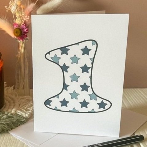 DISCONTINUED - Blue Star Age Specific Birthday card