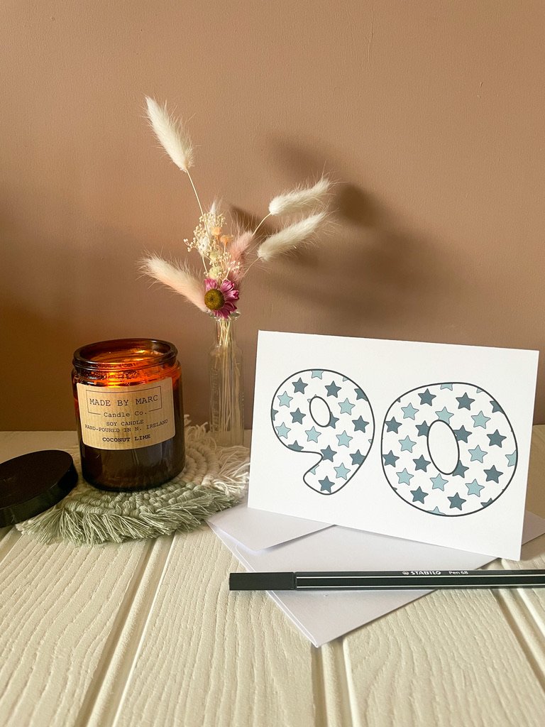 DISCONTINUED - Blue Star Age Specific Birthday card