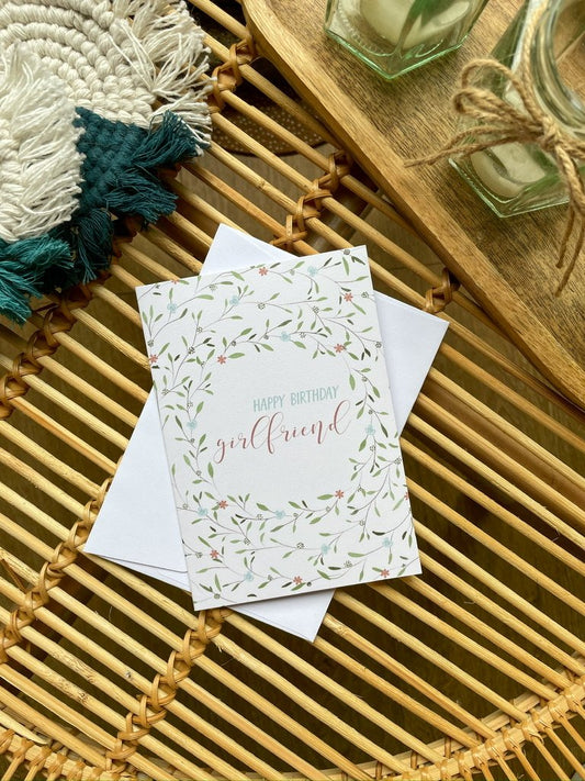 happy birthday girlfriend card