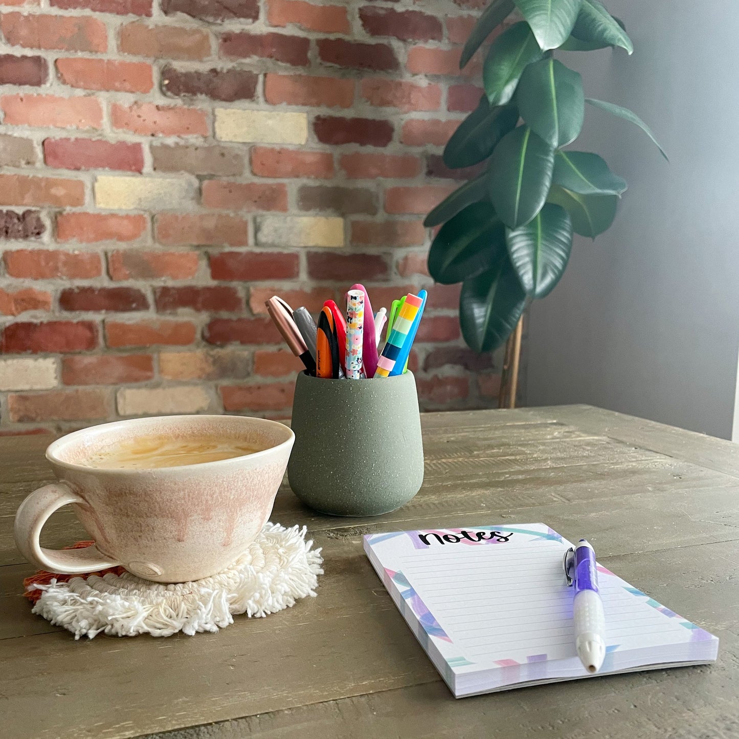 Wavy Lines A6 Notepad