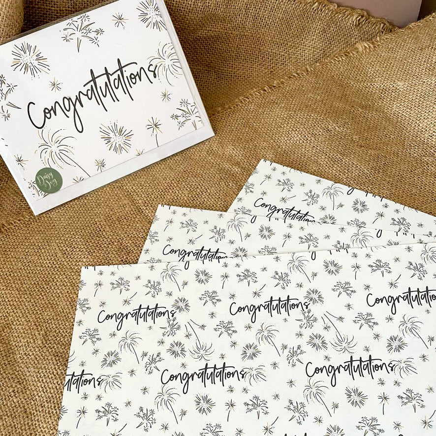 Congratulations Wrapping Paper