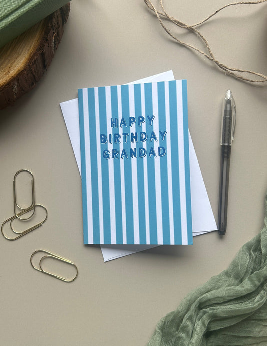 Happy Birthday Grandad - Birthday card