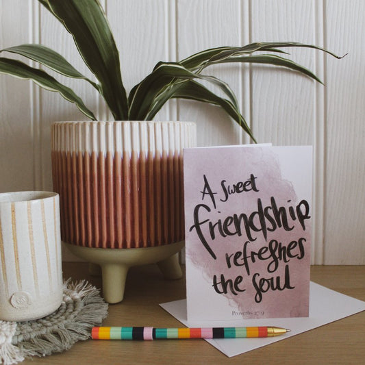 Bible verse card - Proverbs 27 v 9