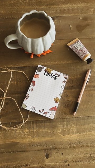 Autumn Sketches A6 Notepad