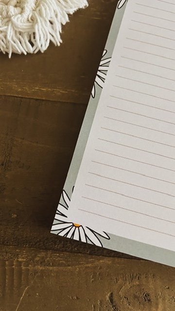 Daisies To Do List Notepad