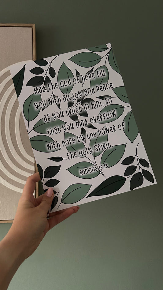 Romans 15:13 - Bible verse print