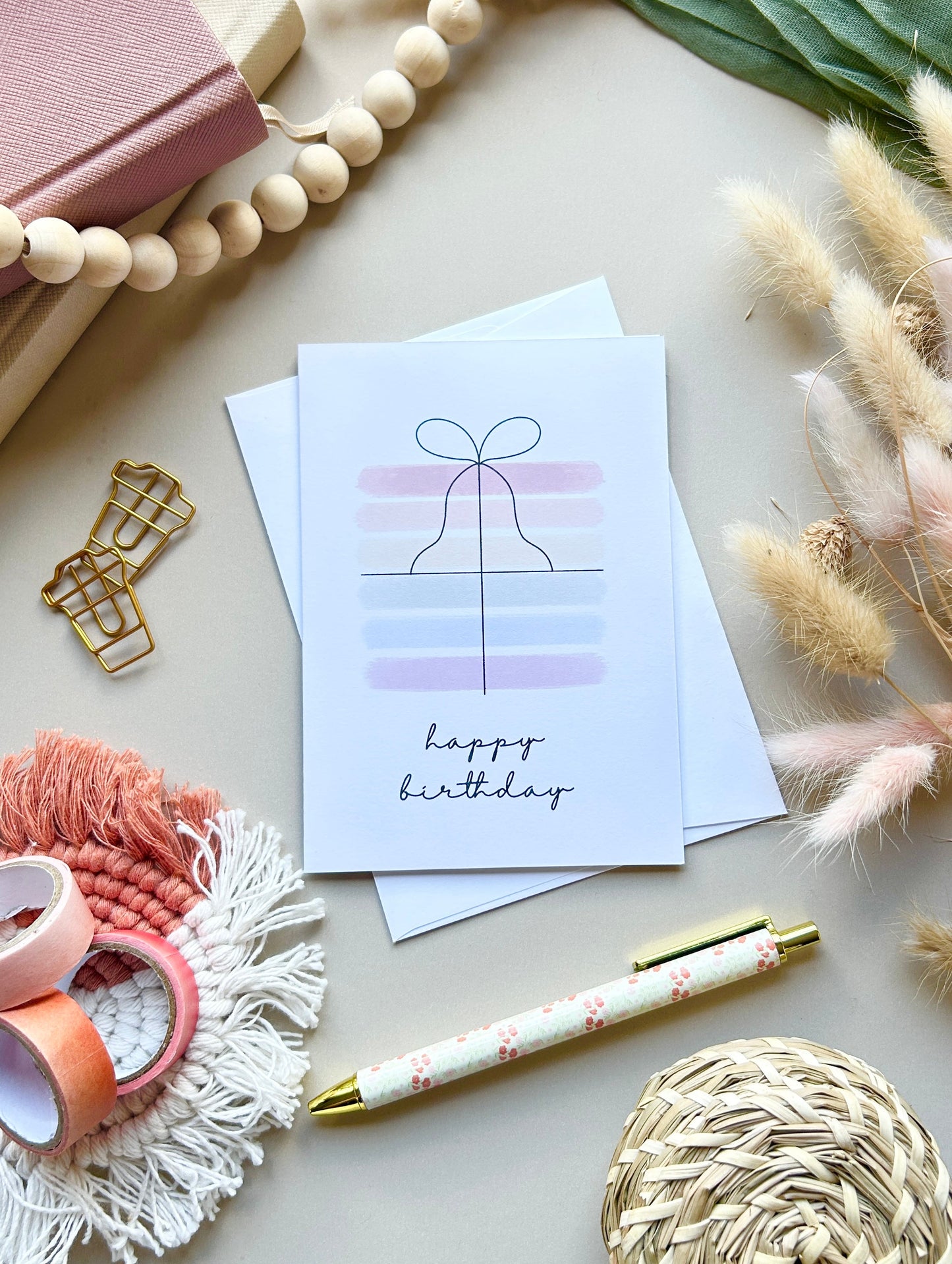 Birthday present card