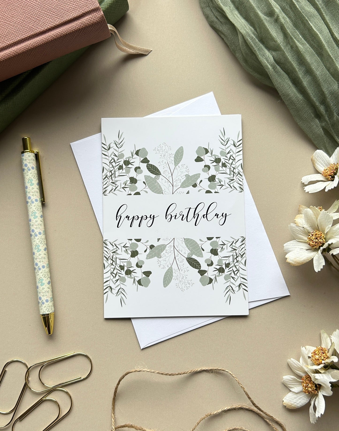 Foliage Birthday card