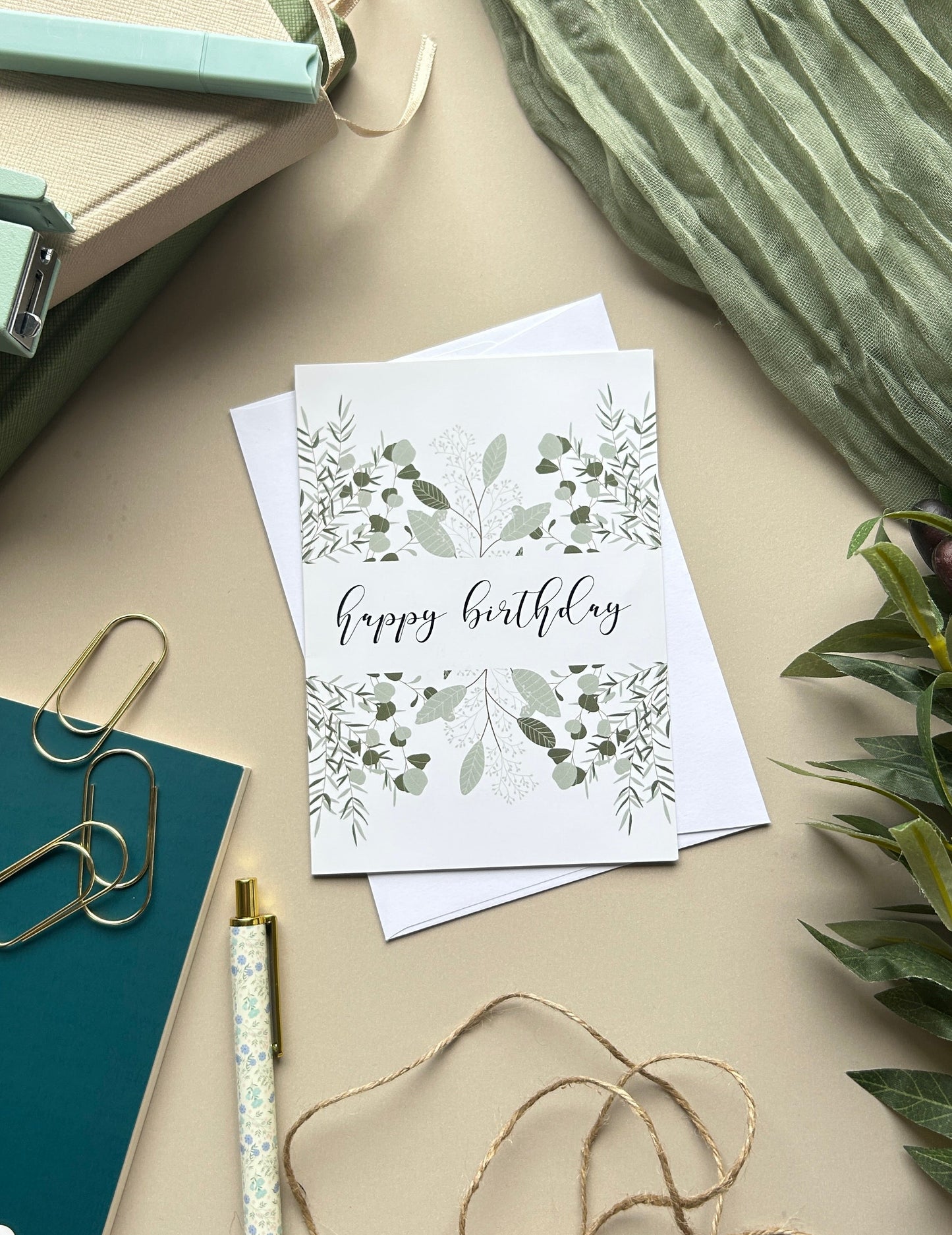 Foliage Birthday card