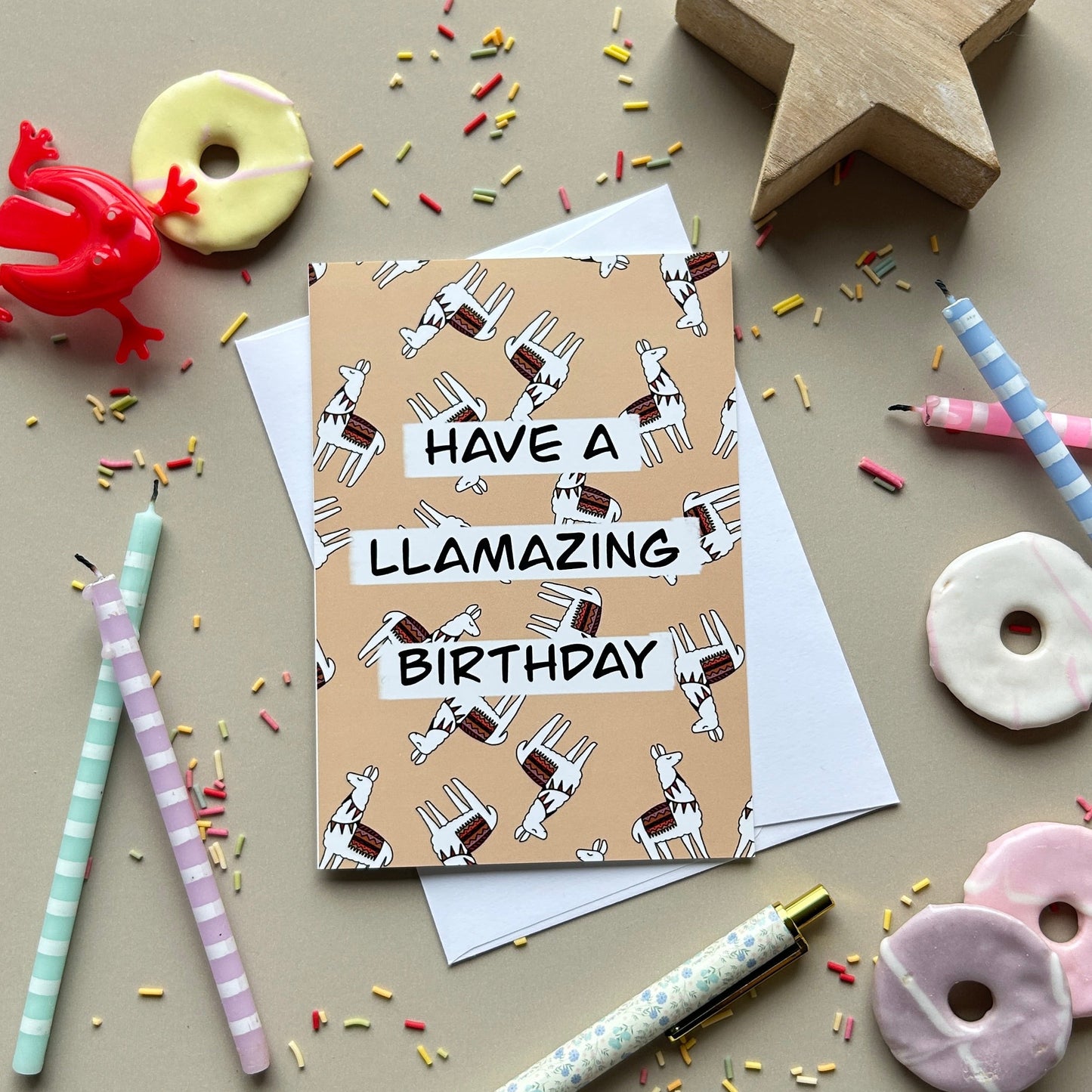 Llama birthday card - Have a llamazing day