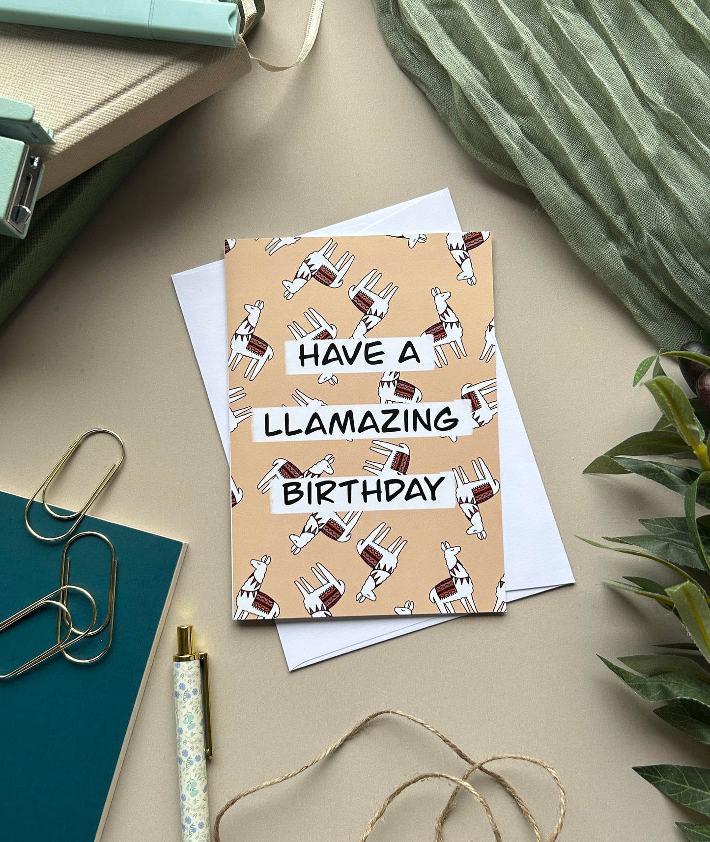 Llama birthday card - Have a llamazing day