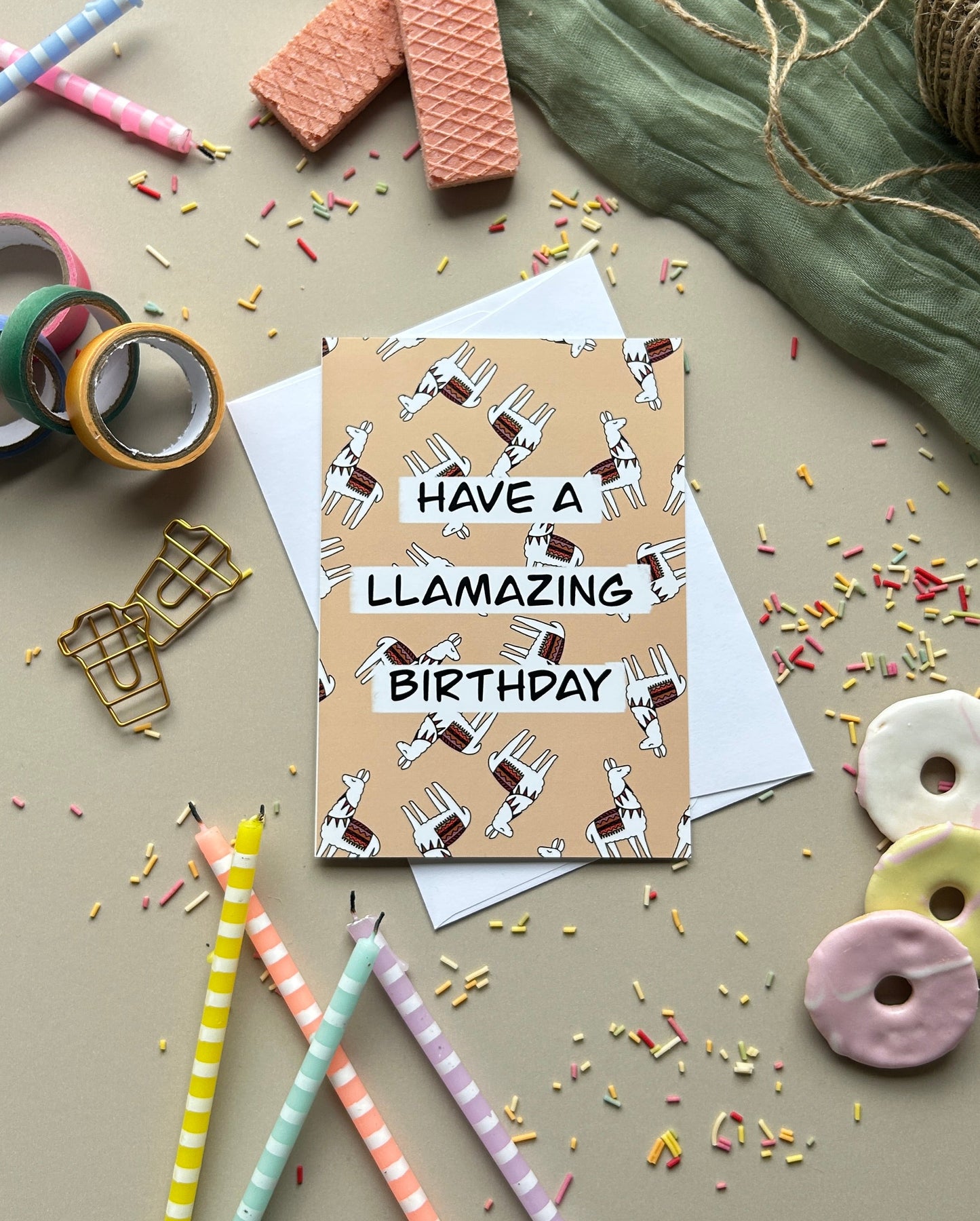 Llama birthday card - Have a llamazing day