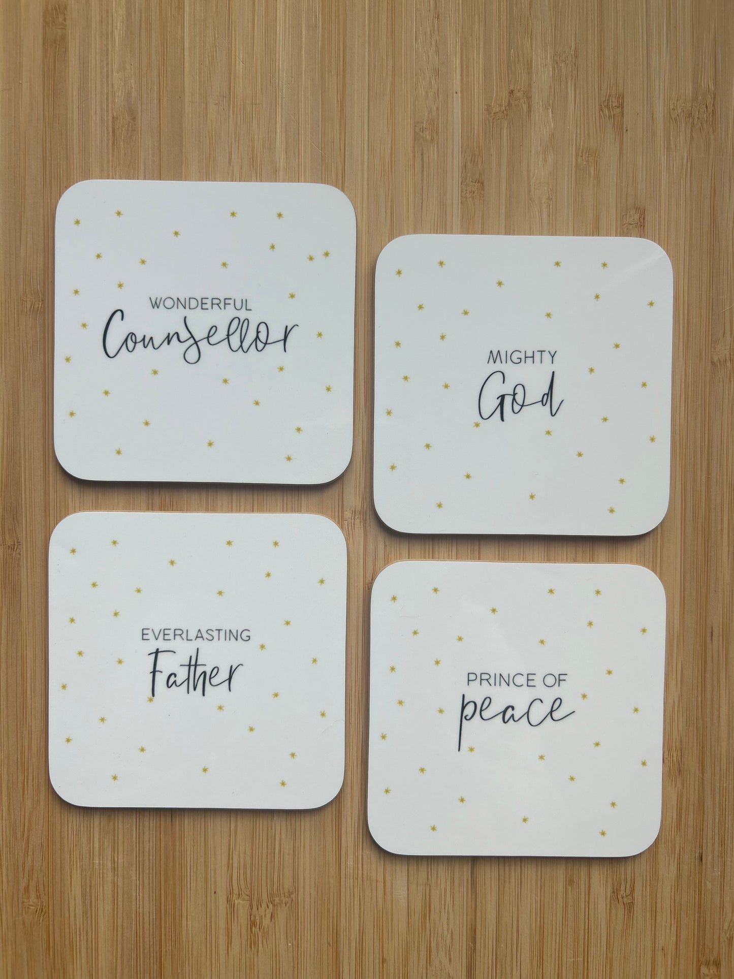 Names of God Christmas Coaster Set