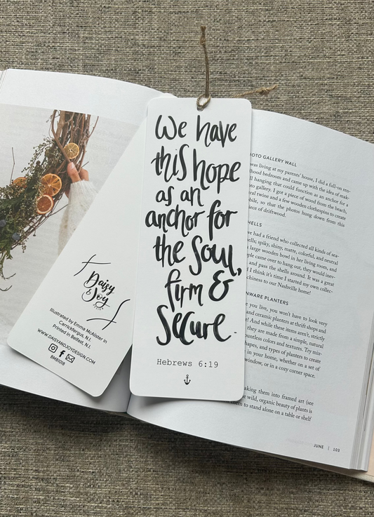 Hebrews 6:19 (We have this hope...) Bookmark
