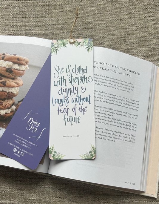 Proverbs 31:25 (She is clothed with strength...) Bookmark
